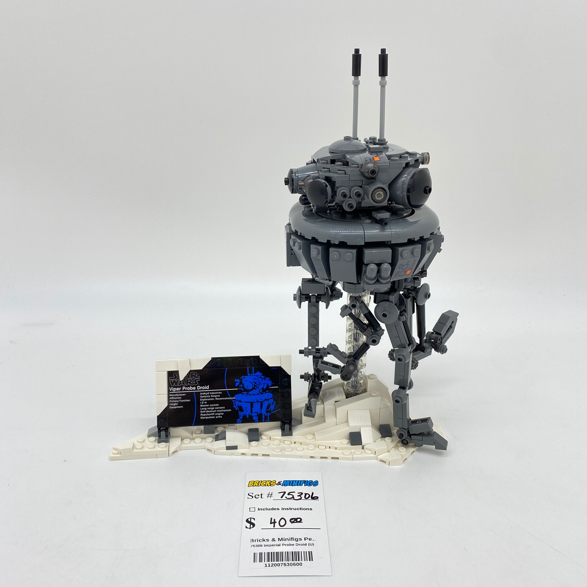 75306 Imperial Probe Droid (U) product image 1, provided for visual reference and product detail review
