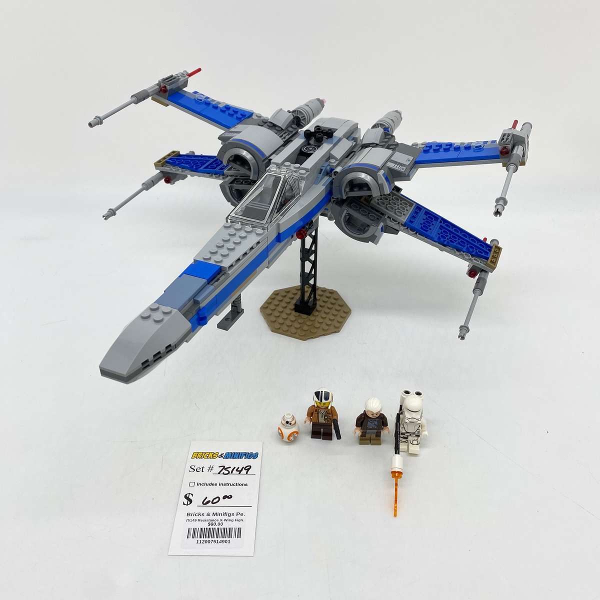 75149 Resistance X-Wing Fighter (U1) product image 2, provided for visual reference and product detail review