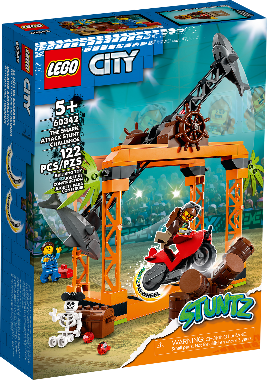 60342 The Shark Attack Stunt Challenge product image 2, provided for visual reference and product detail review