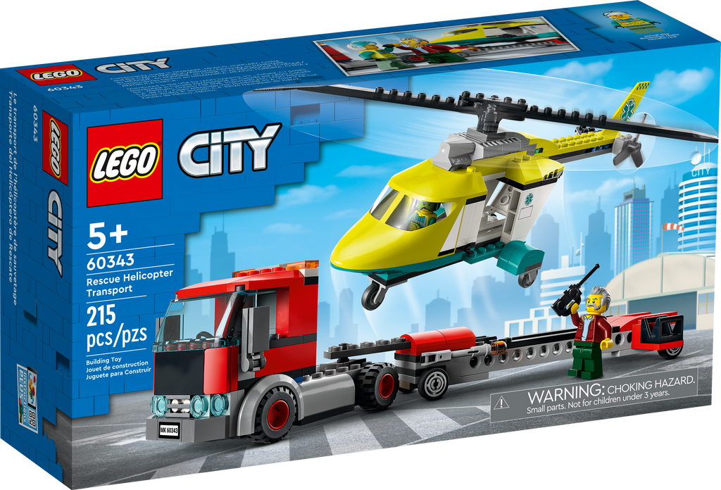 60343 Rescue Helicopter Transport product image 2, provided for visual reference and product detail review