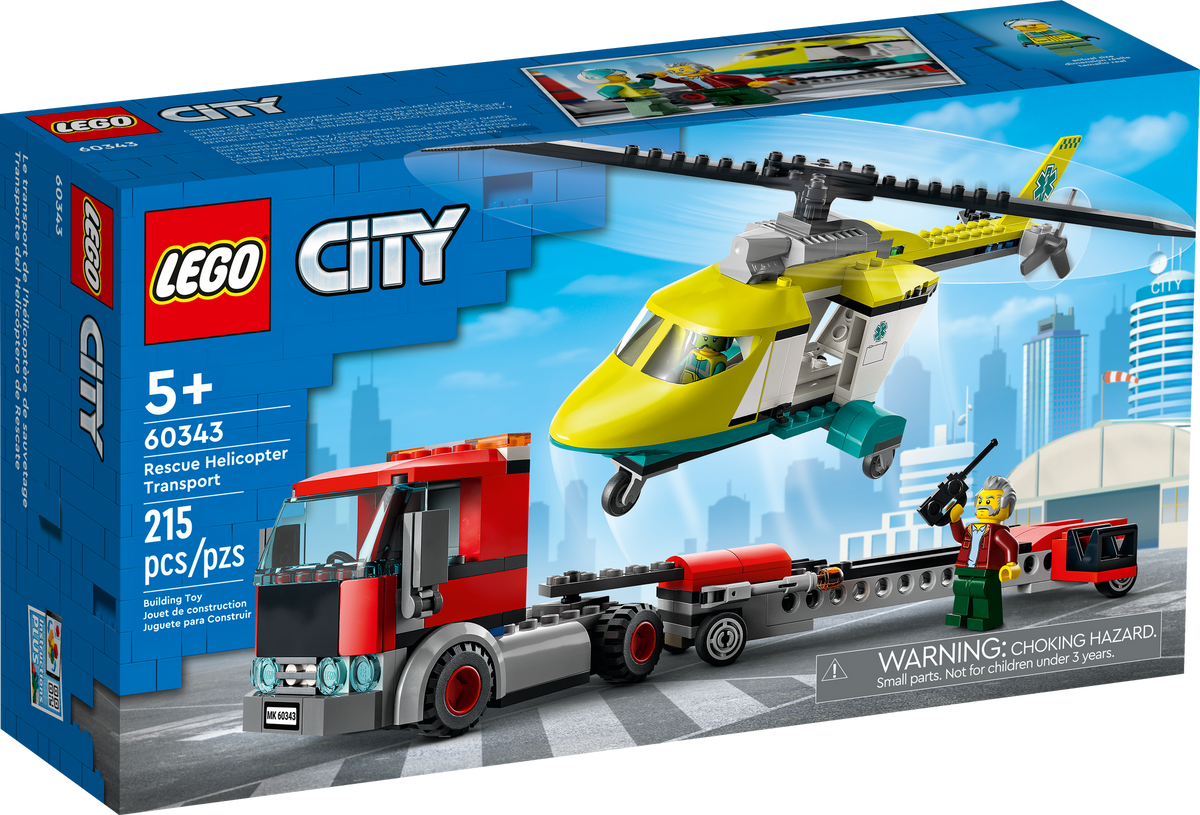 60343 Rescue Helicopter Transport product image 2, provided for visual reference and product detail review