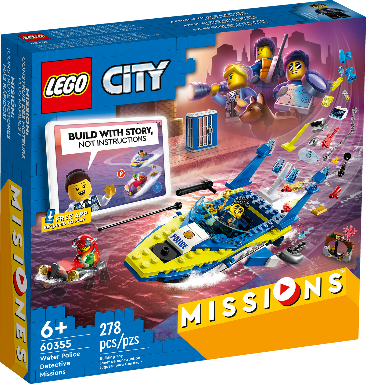 60355 Water Police Detective Missions product image 2, provided for visual reference and product detail review