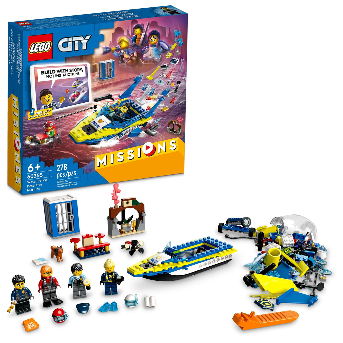 60355 Water Police Detective Missions product image 1, provided for visual reference and product detail review