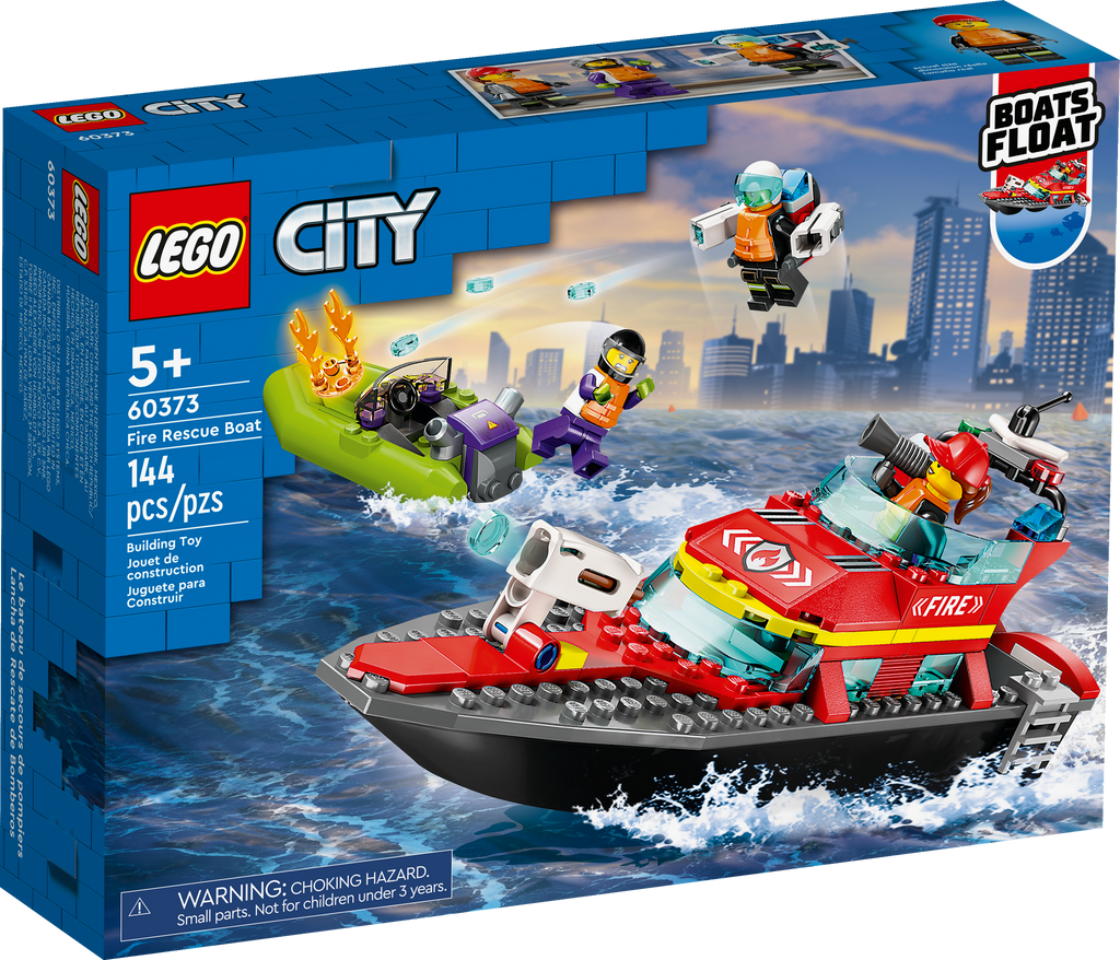 60373 Fire Rescue Boat product image 2, provided for visual reference and product detail review