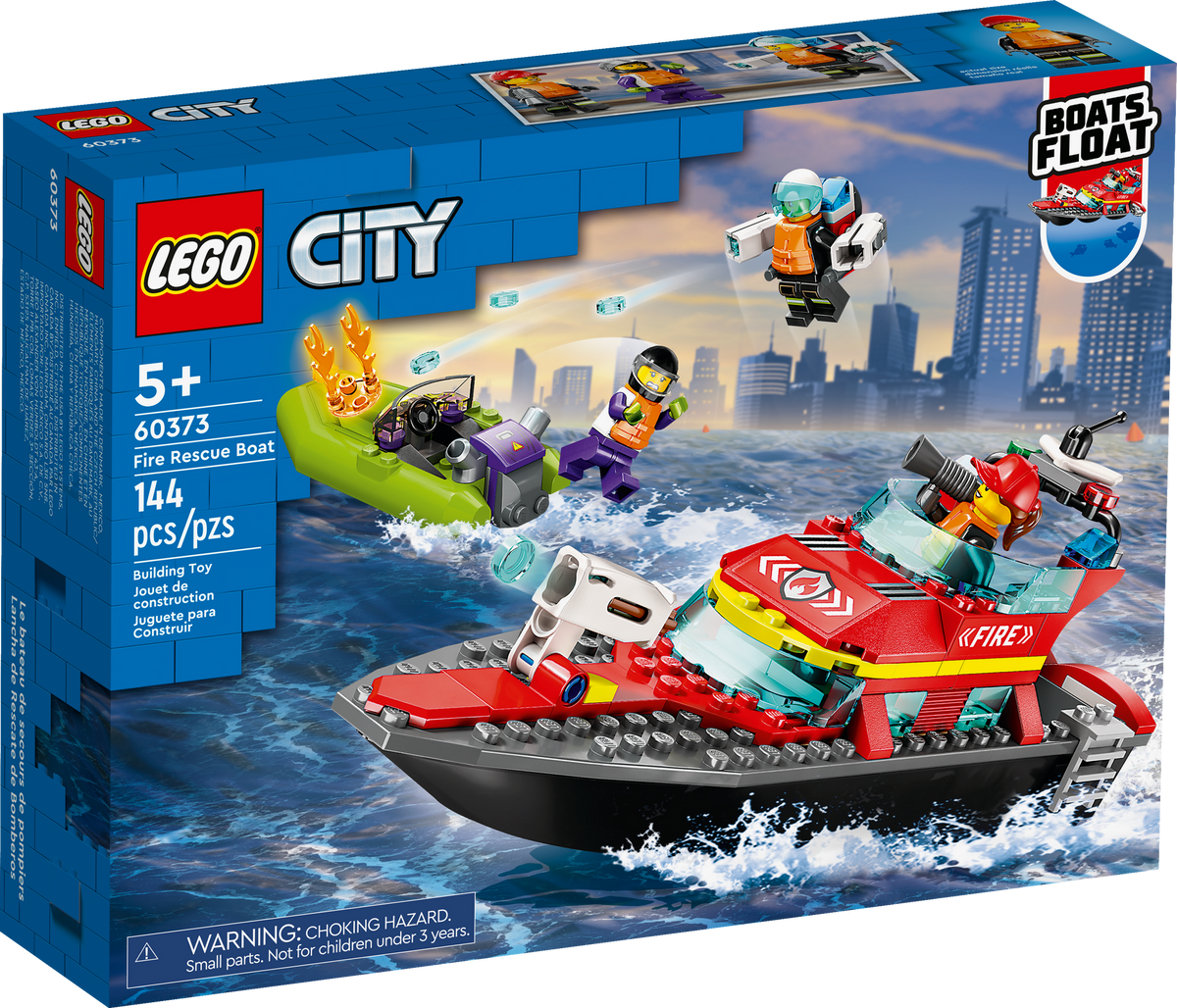 60373 Fire Rescue Boat product image 2, provided for visual reference and product detail review