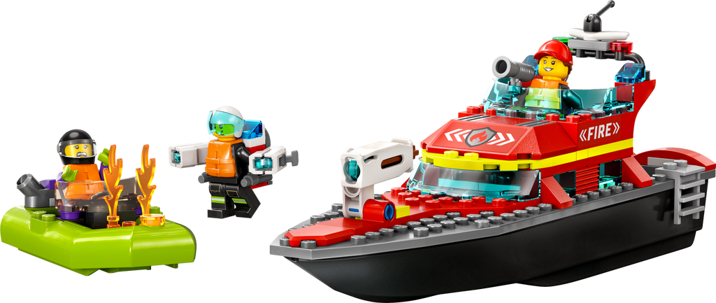 60373 Fire Rescue Boat product image 3, provided for visual reference and product detail review