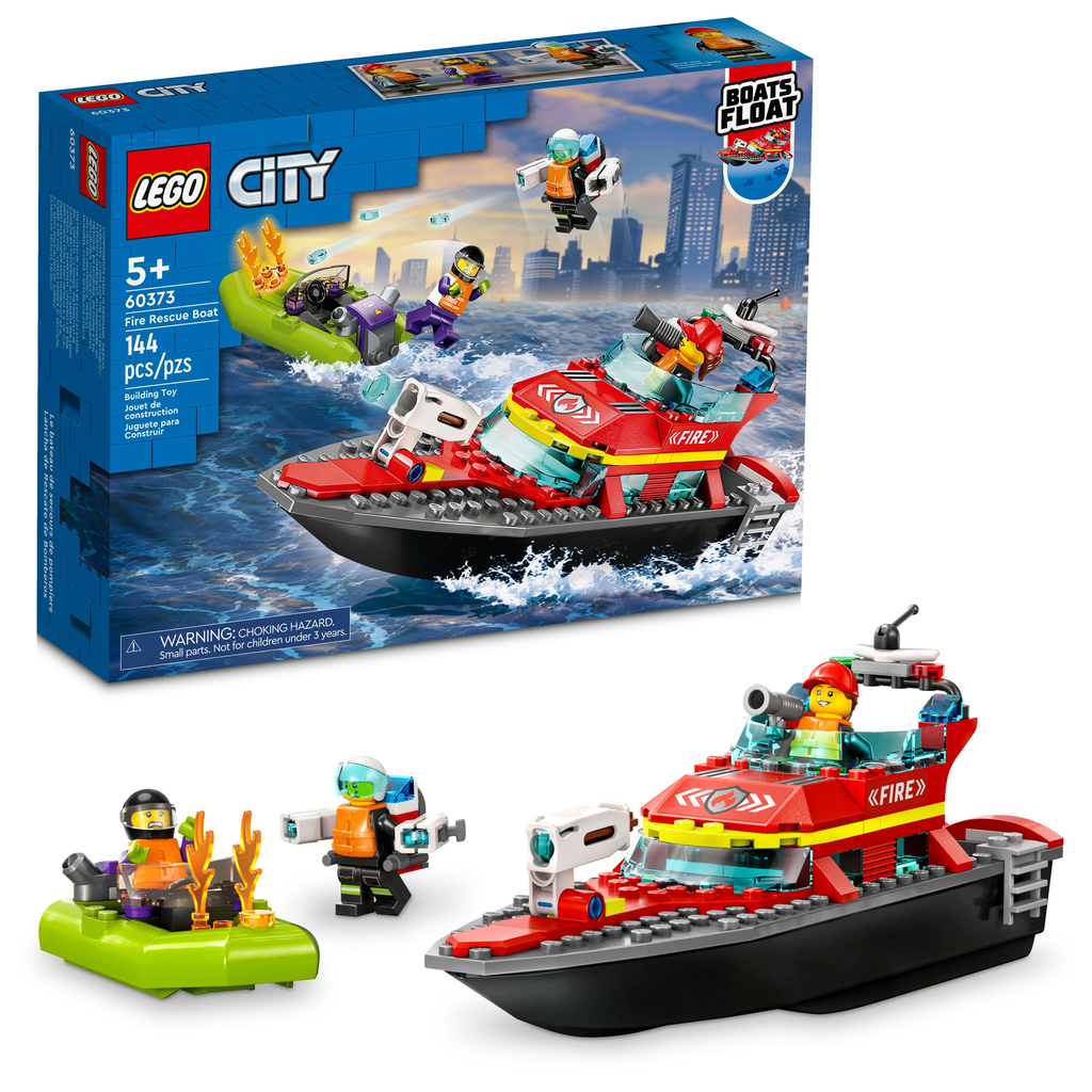 60373 Fire Rescue Boat product image 1, provided for visual reference and product detail review