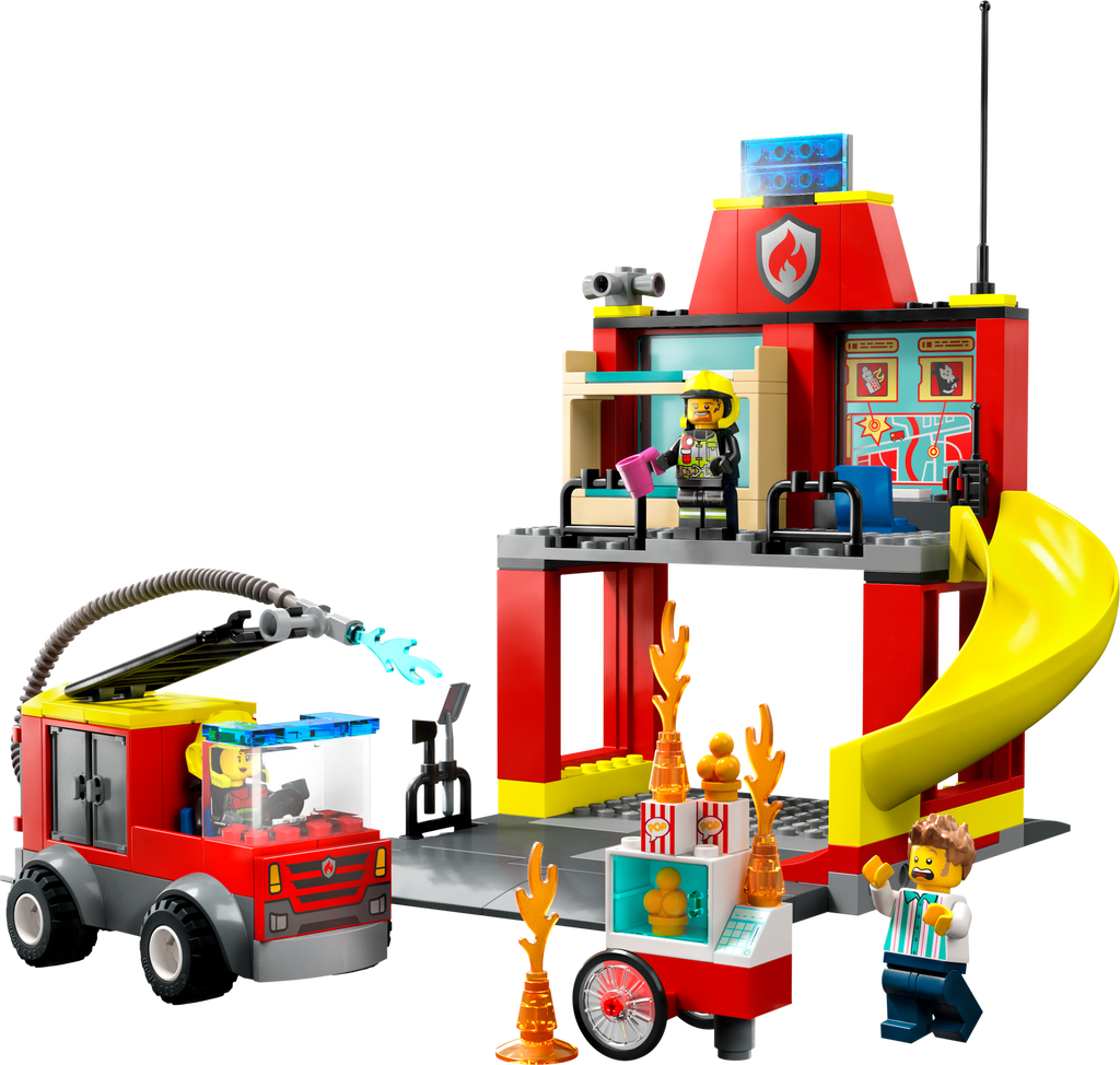 60375 Fire Station and Fire Truck product image 3, provided for visual reference and product detail review