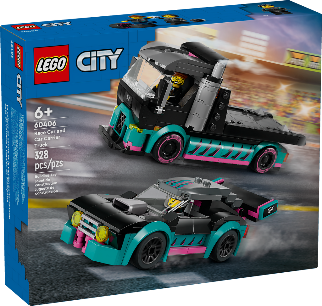 60406 Race Car and Car Carrier Truck product image 2, provided for visual reference and product detail review