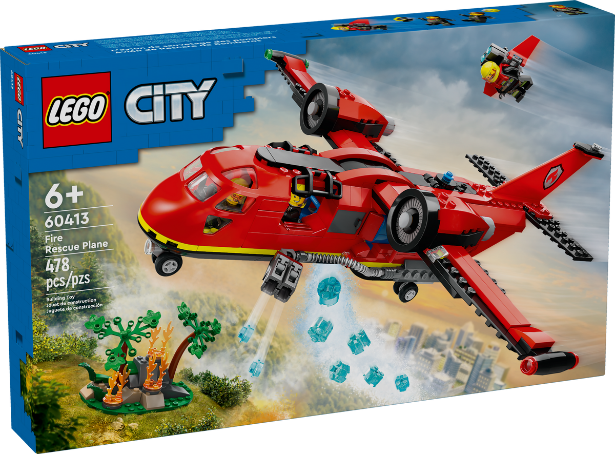 60413 Fire Rescue Plane product image 2, provided for visual reference and product detail review