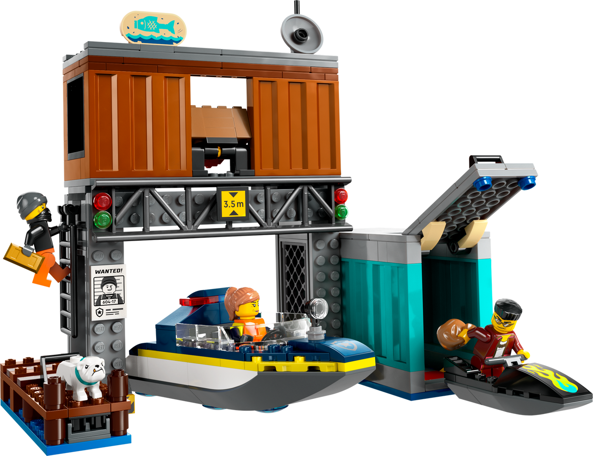 60417 Police Speedboat and Crooks' Hideout product image 3, provided for visual reference and product detail review