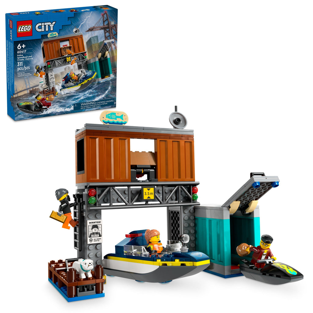 60417 Police Speedboat and Crooks' Hideout product image 1, provided for visual reference and product detail review