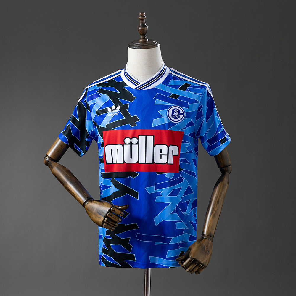 Schalke 04 Jersey 1993-94 Home Retro Football Kit product image 1