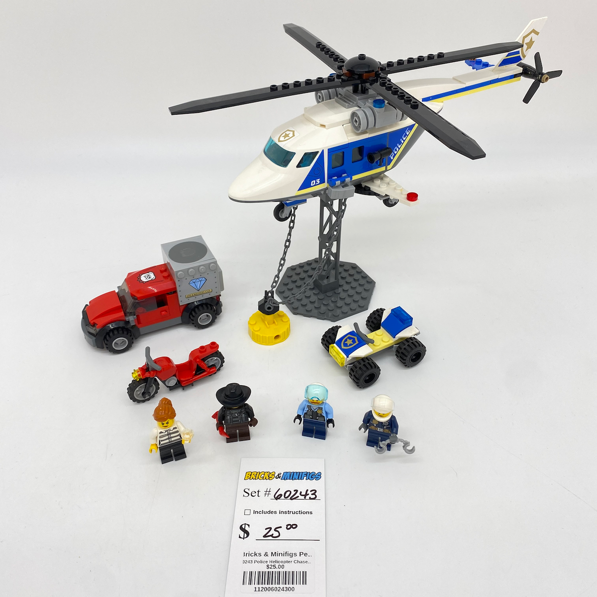60243 Police Helicopter Chase (U) product image 1, provided for visual reference and product detail review