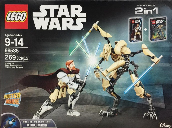 66535 2 in 1: Obi Wan & General Grievous product image 1, provided for visual reference and product detail review