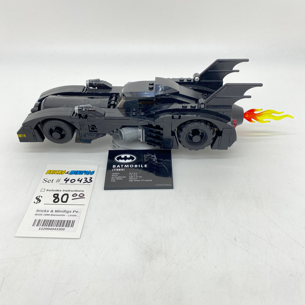 40433 1989 Batmobile - Limited Edition (U) product image 1, provided for visual reference and product detail review