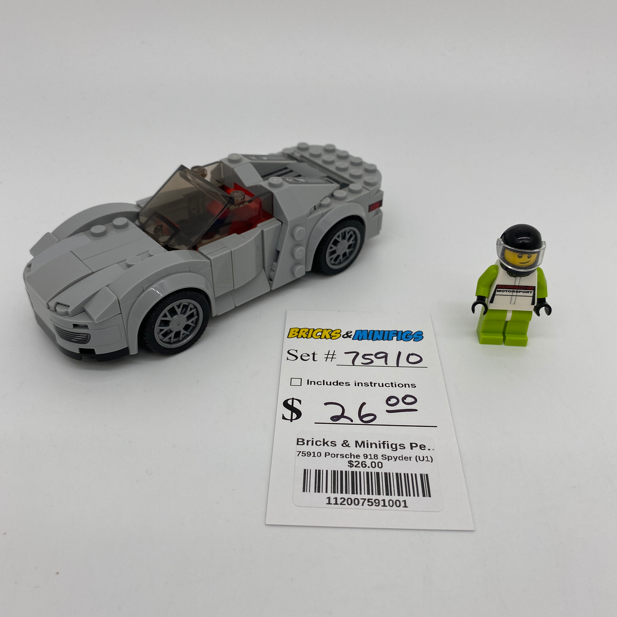 75910 Porsche 918 Spyder (U1) product image 1, provided for visual reference and product detail review