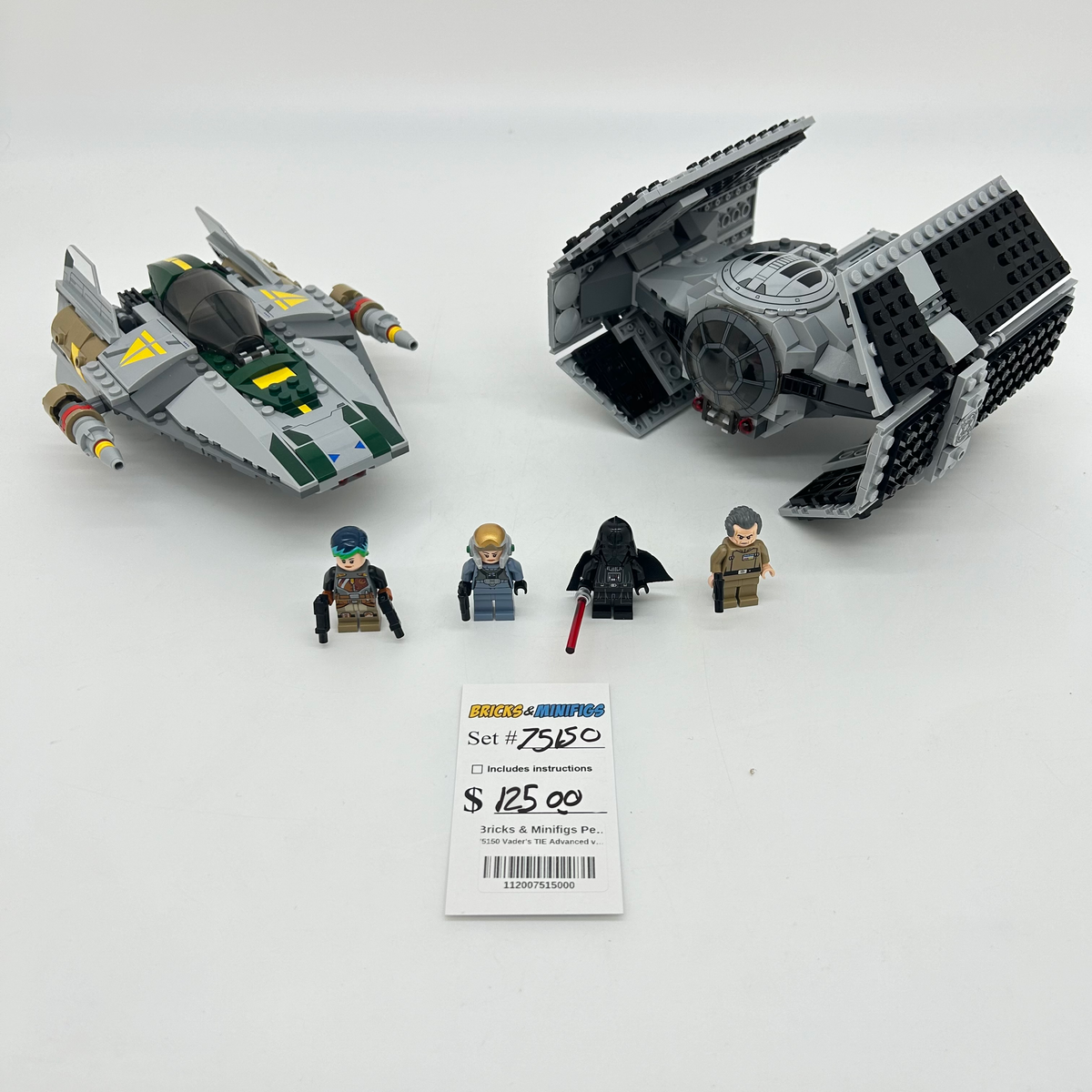 75150 Vader's TIE Advanced vs. A-Wing Starfighter (U) product image 1, provided for visual reference and product detail