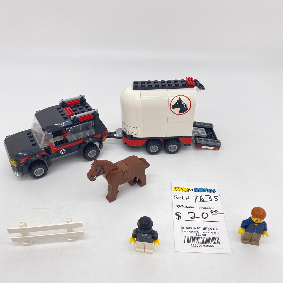 7635 4WD with Horse Trailer (U) product image 1, provided for visual reference and product detail review