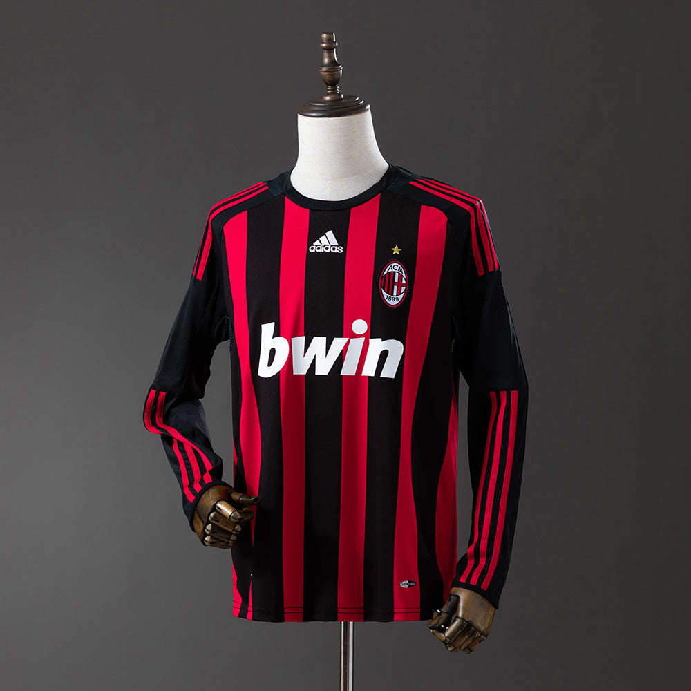 AC Milan Jersey 2008-09 Home Retro Football Kit Long Sleeves product image 1