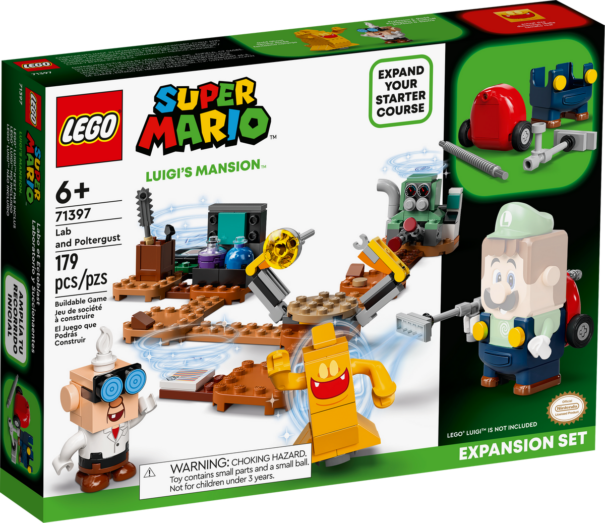 71397 Luigi's Mansion Lab and Poltergust Expansion Set product image 2, provided for visual reference and product detail