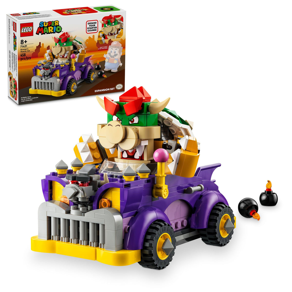 71431 Bowser's Muscle Car Expansion Set* product image 1, provided for visual reference and product detail review