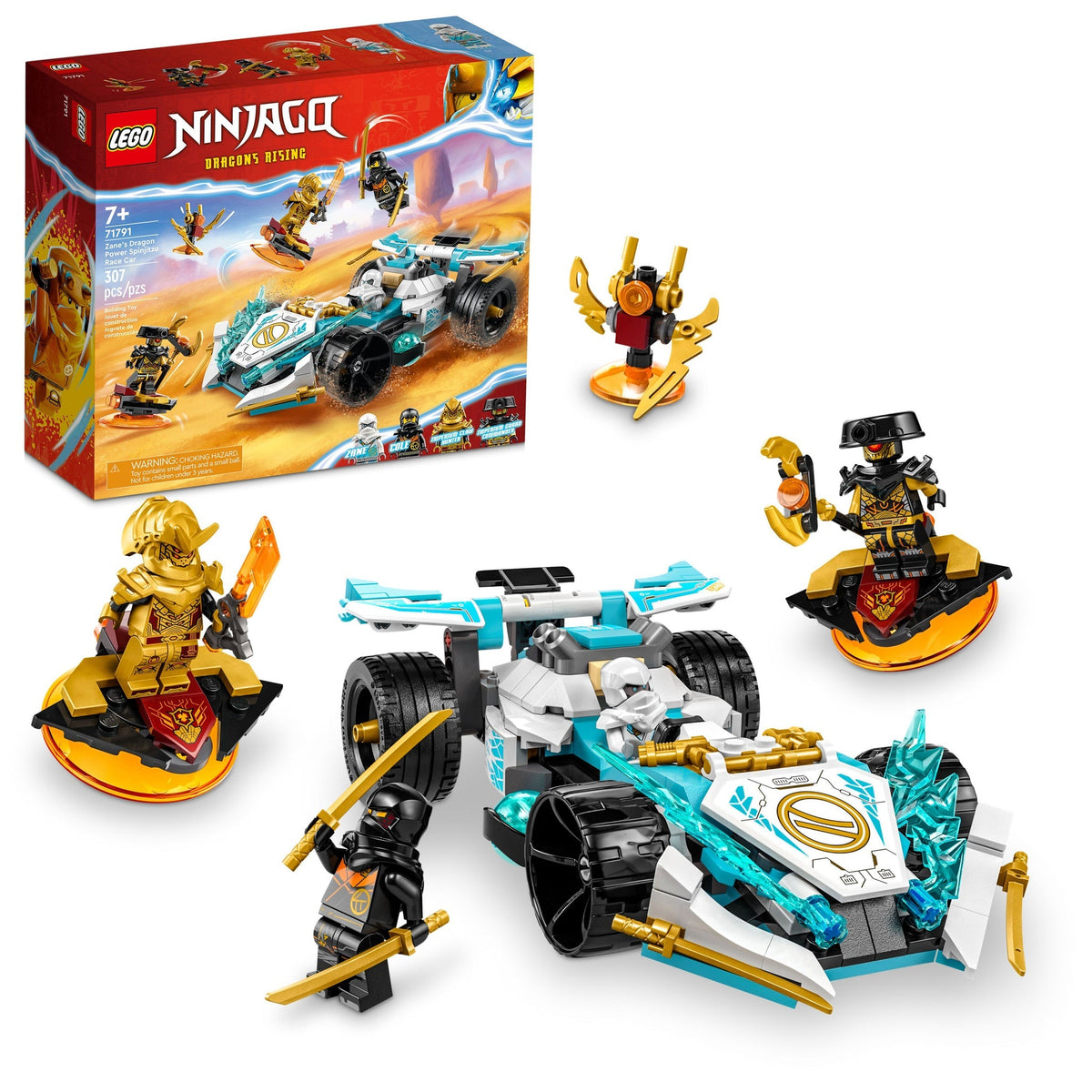 71791 Zane’s Dragon Power Spinjitzu Race Car product image 1, provided for visual reference and product detail review