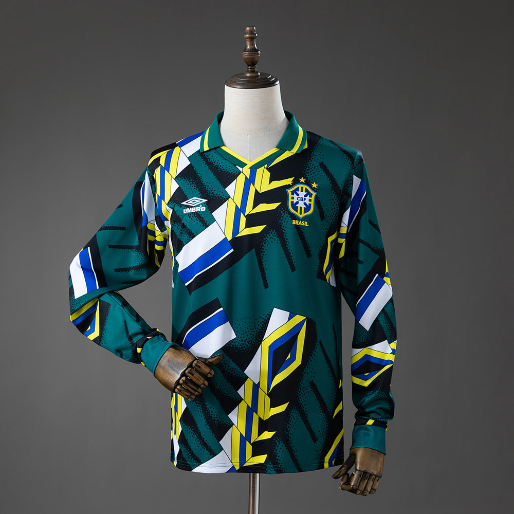 Brazil Goalkeeper Jersey 1996 Retro Long Sleeves Football product image 1