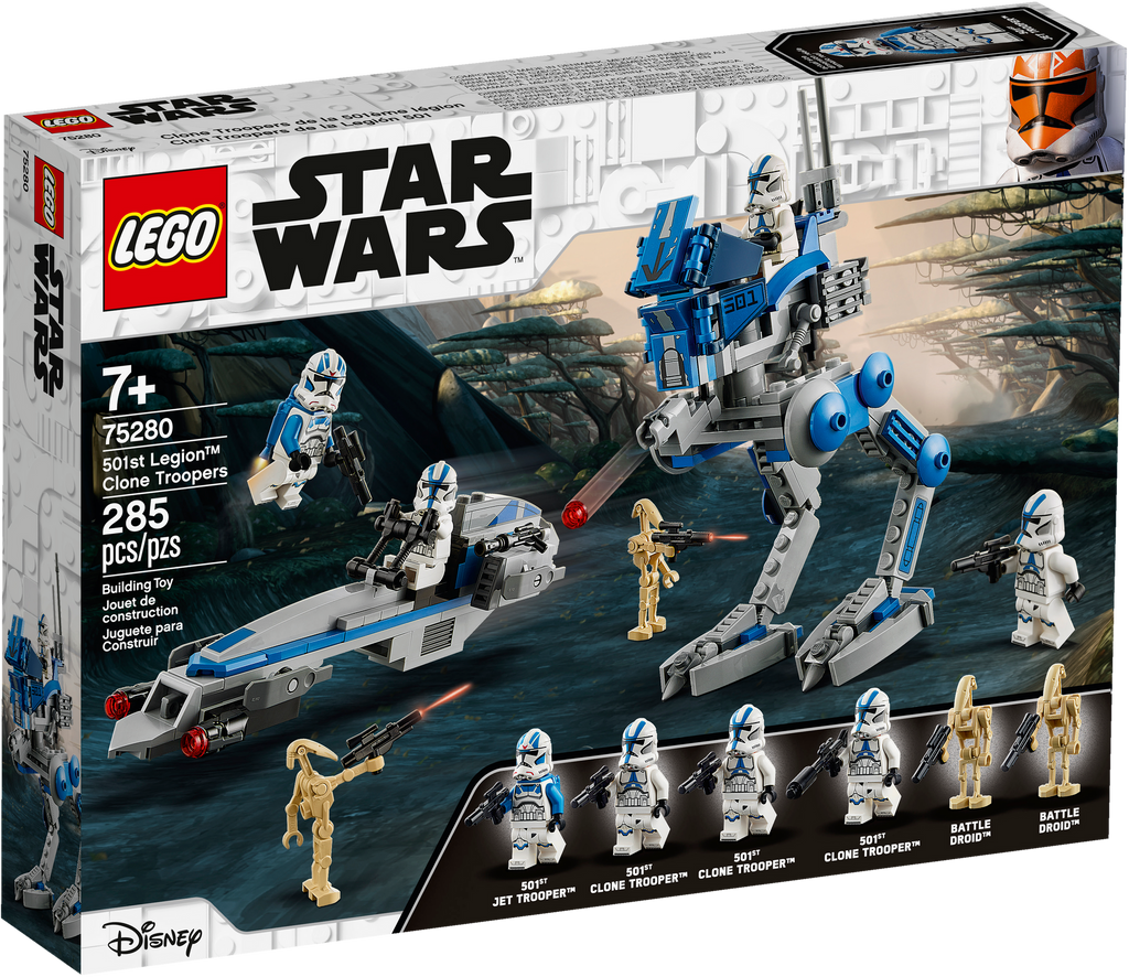 75280 501st Legion Clone Troopers product image 1, provided for visual reference and product detail review