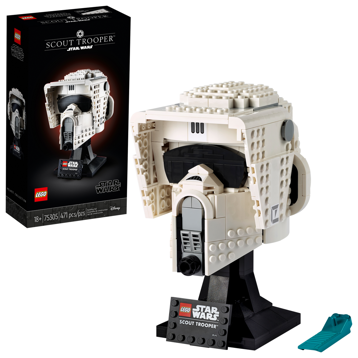75305 Scout Trooper Helmet product image 2, provided for visual reference and product detail review