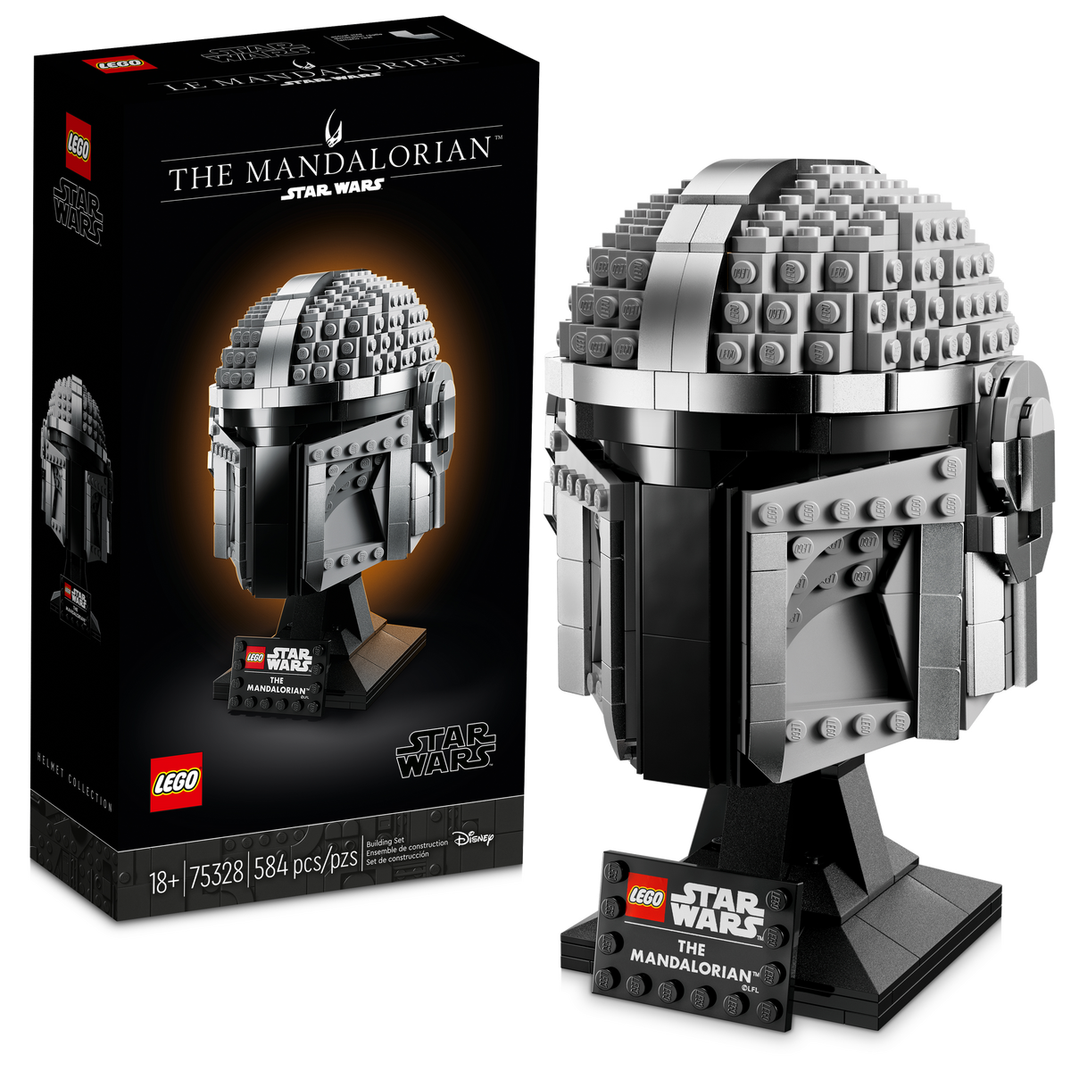 75328 The Mandalorian Helmet* product image 1, provided for visual reference and product detail review