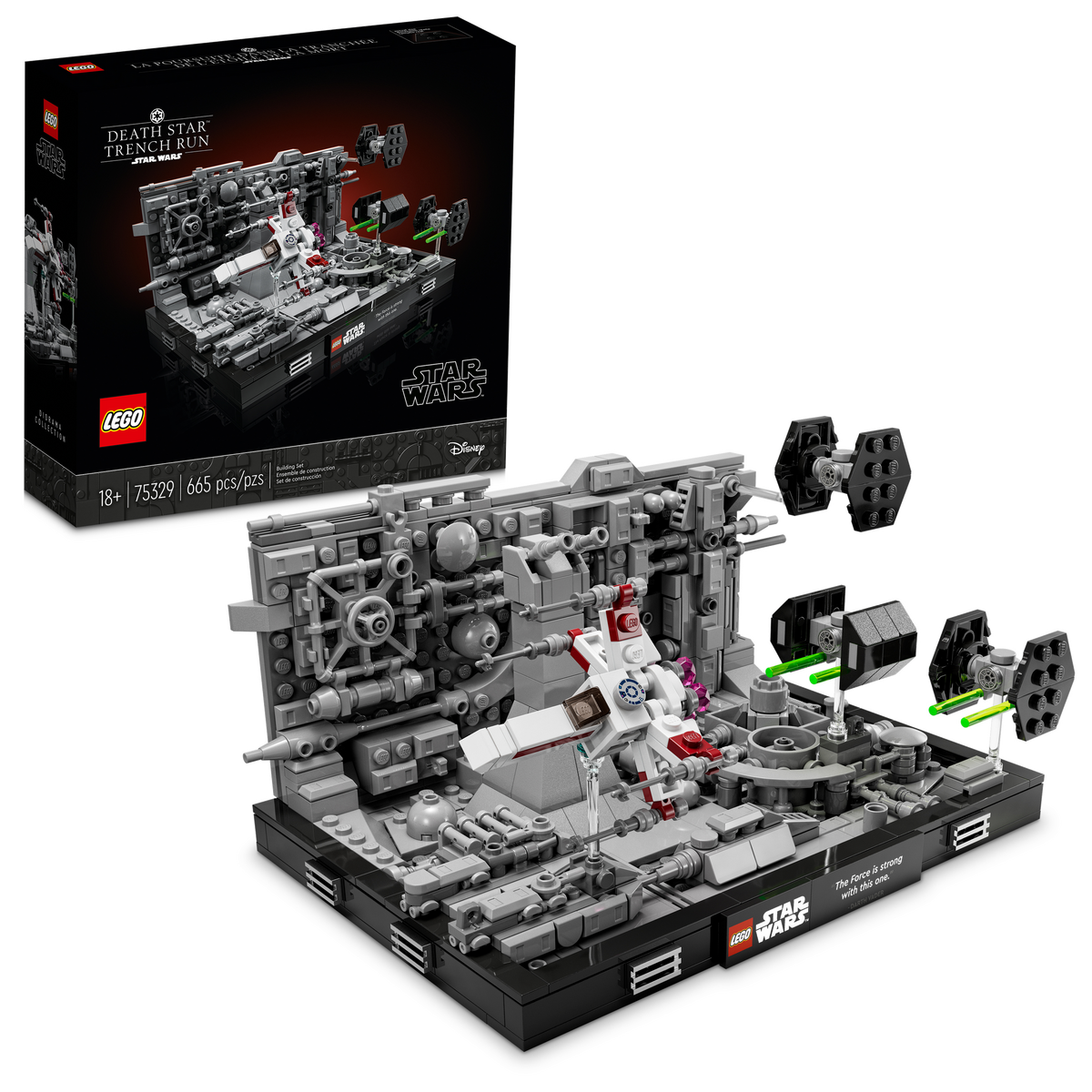 75329 Death Star™ Trench Run Diorama* product image 1, provided for visual reference and product detail review