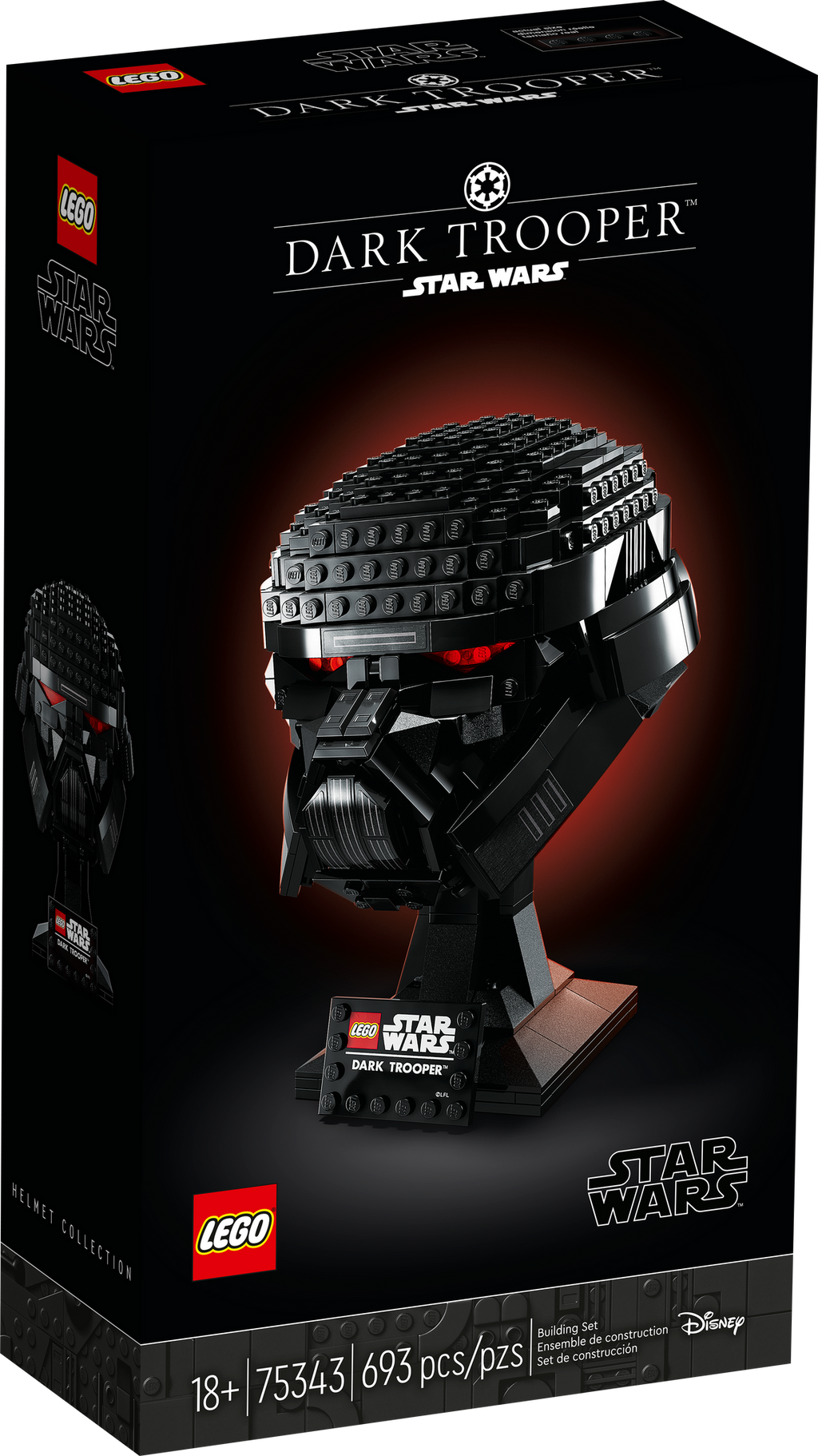 75343 Dark Trooper Helmet* product image 2, provided for visual reference and product detail review