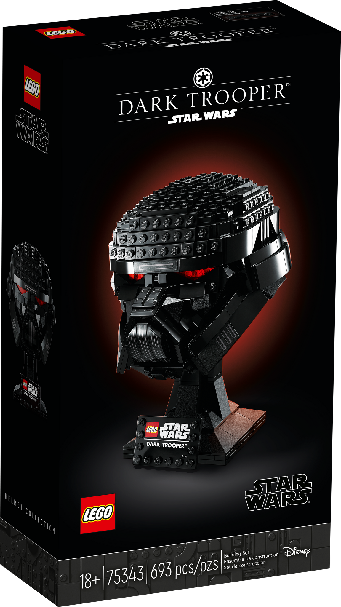 75343 Dark Trooper Helmet* product image 2, provided for visual reference and product detail review