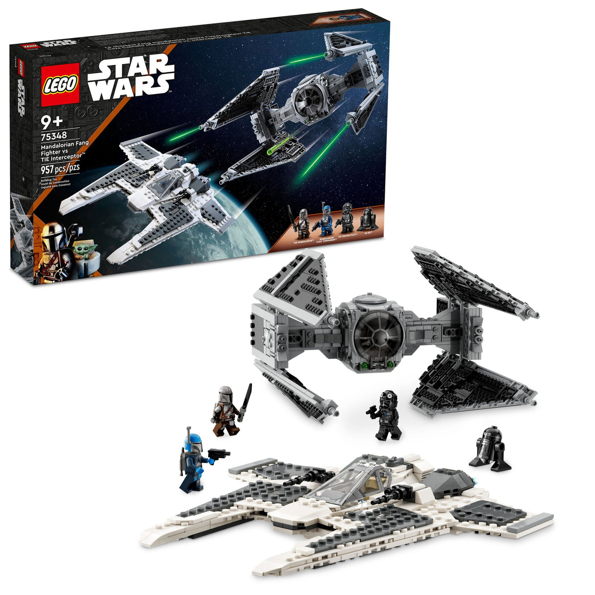 75348 Mandalorian Fang Fighter vs TIE Interceptor* product image 2, provided for visual reference and product detail review