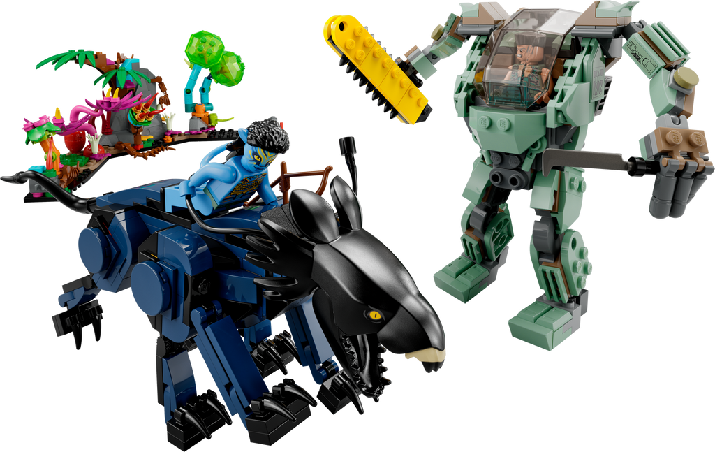 75571 Neytiri & Thanator vs. AMP Suit Quaritch product image 3, provided for visual reference and product detail review