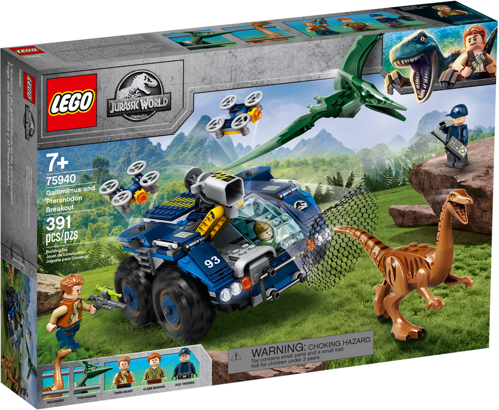 75940 Gallimimus and Pteranodon Breakout product image 2, provided for visual reference and product detail review