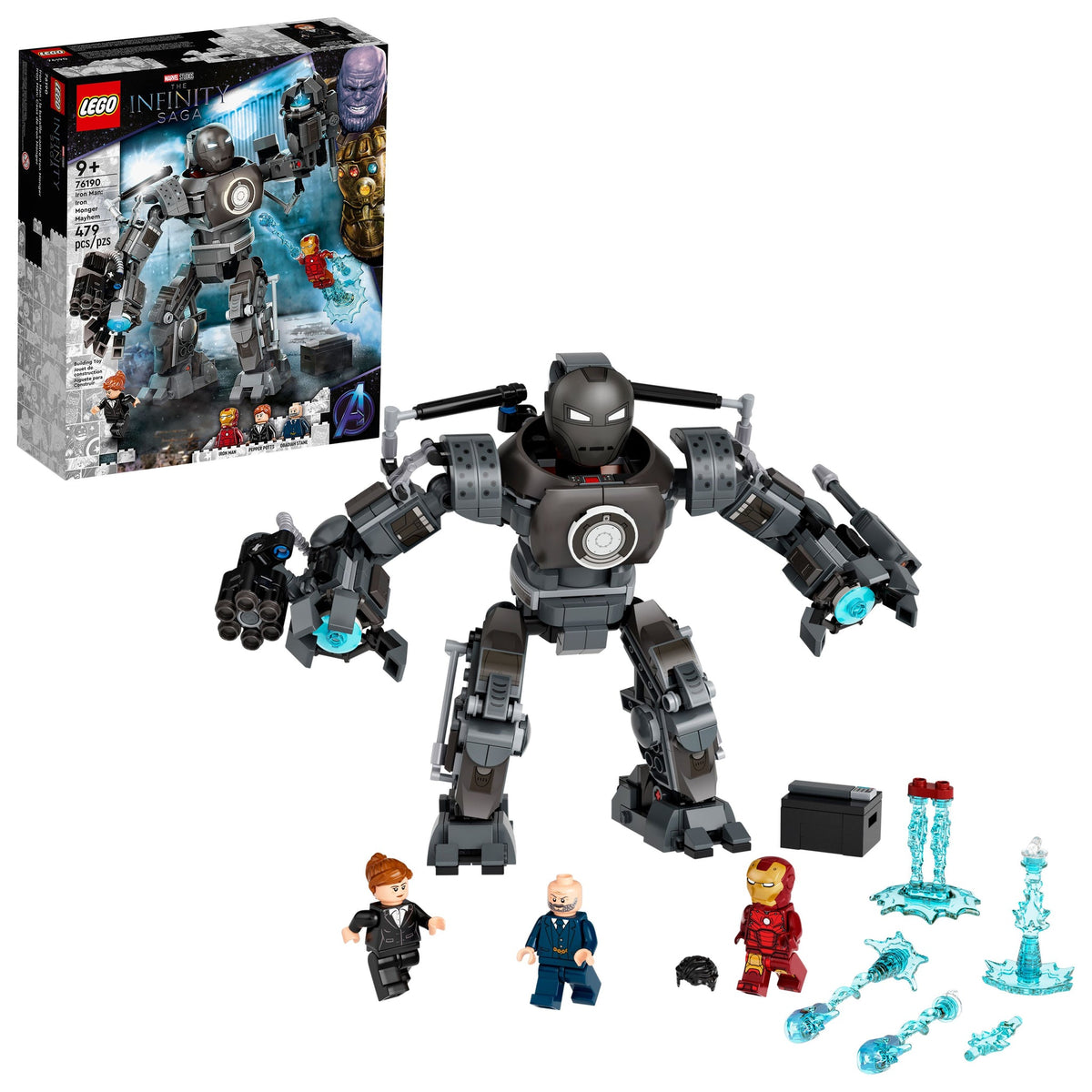 76190 Iron Man: Iron Monger Mayhem* product image 1, provided for visual reference and product detail review