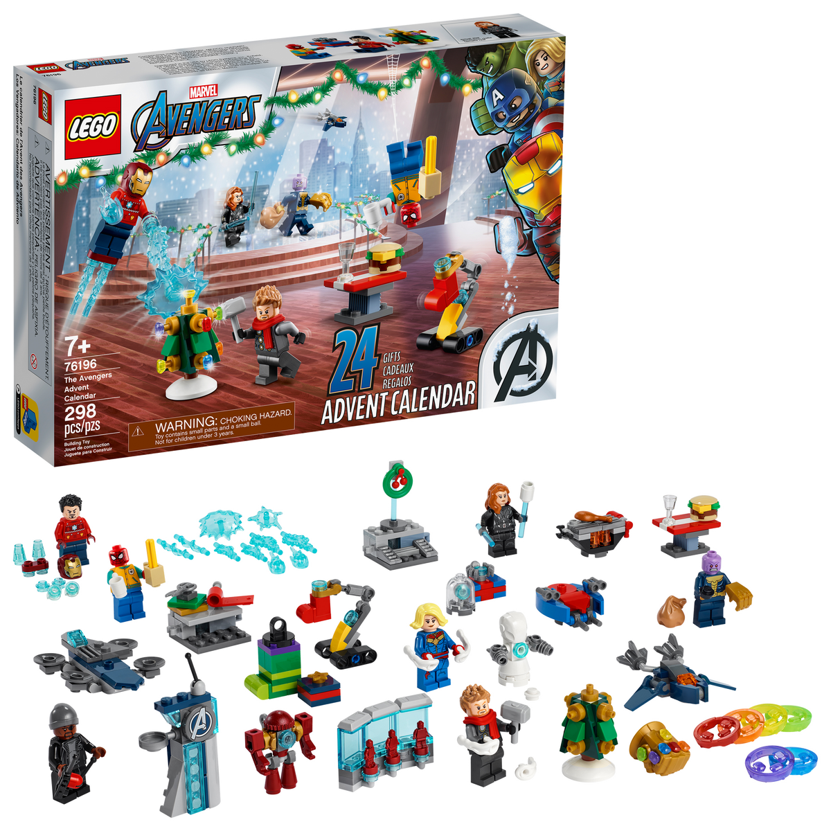 76196 LEGO Marvel Advent Calendar 2021 product image 1, provided for visual reference and product detail review