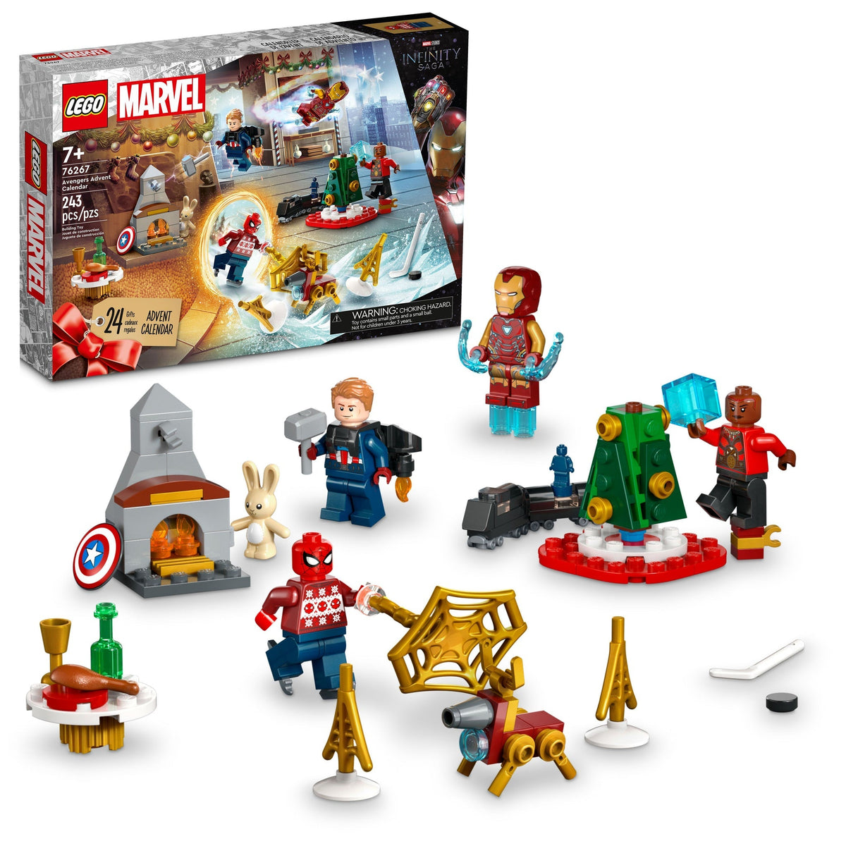 76267 LEGO Marvel Avengers Advent Calendar 2023 product image 2, provided for visual reference and product detail review