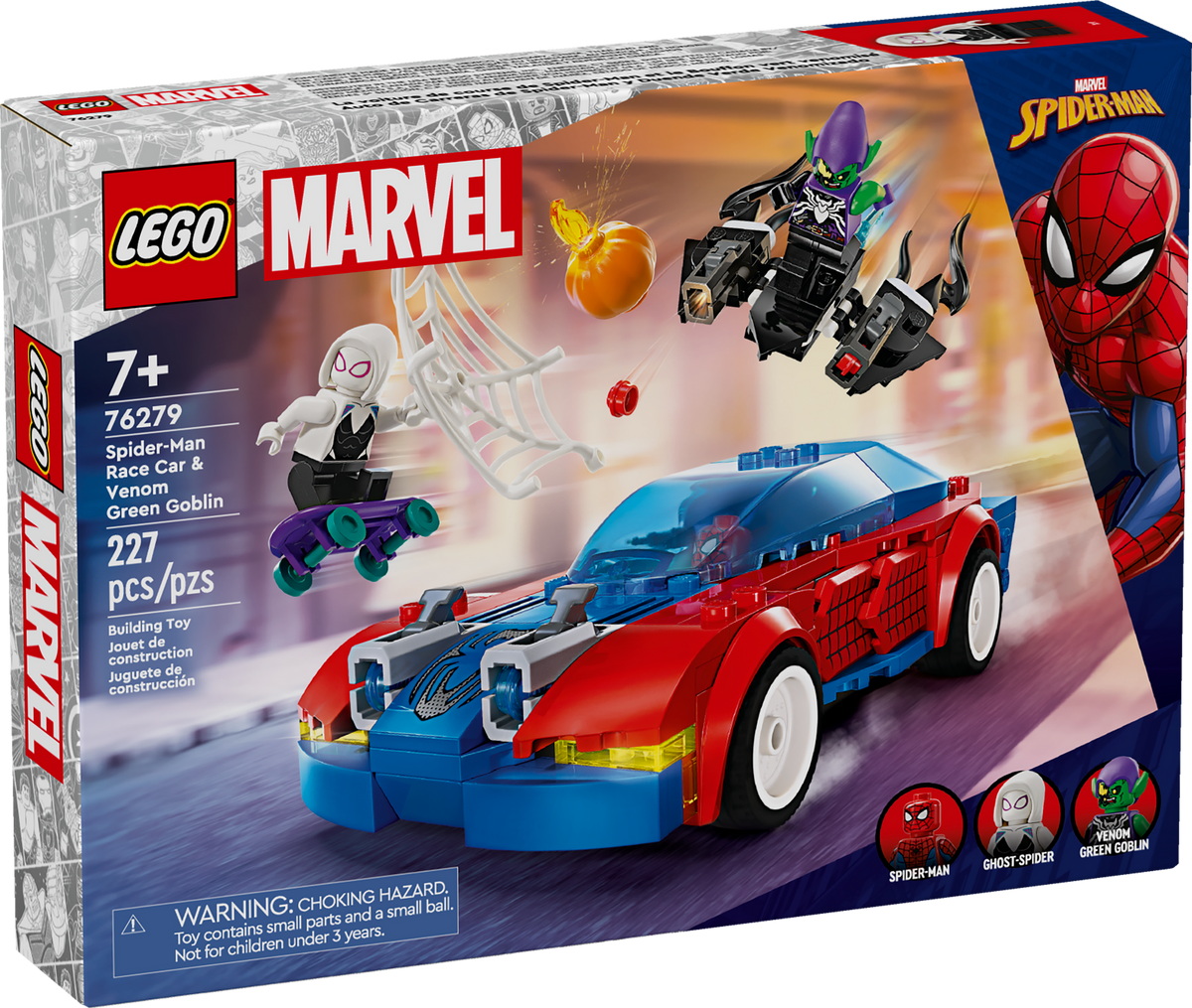 76279 Spider-Man Race Car & Venom Green Goblin* product image 2, provided for visual reference and product detail review