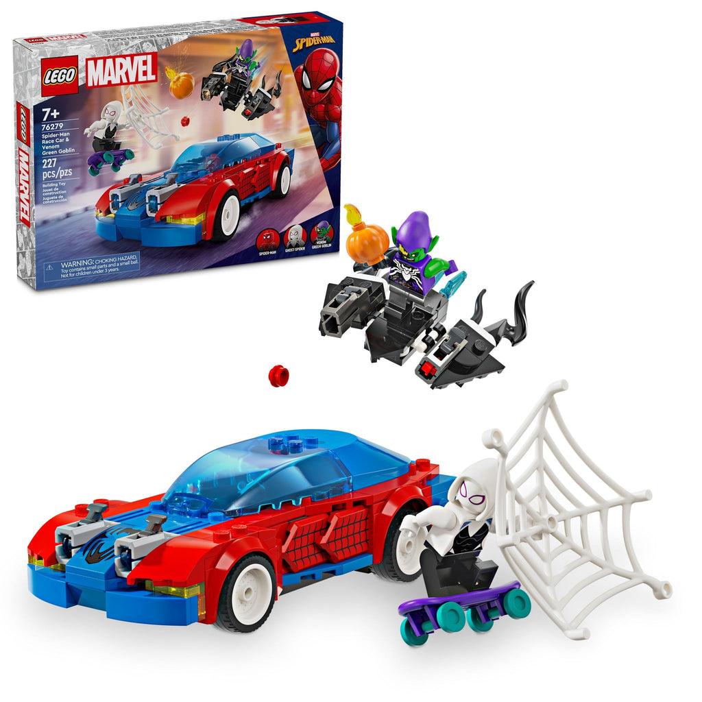 76279 Spider-Man Race Car & Venom Green Goblin* product image 1, provided for visual reference and product detail review