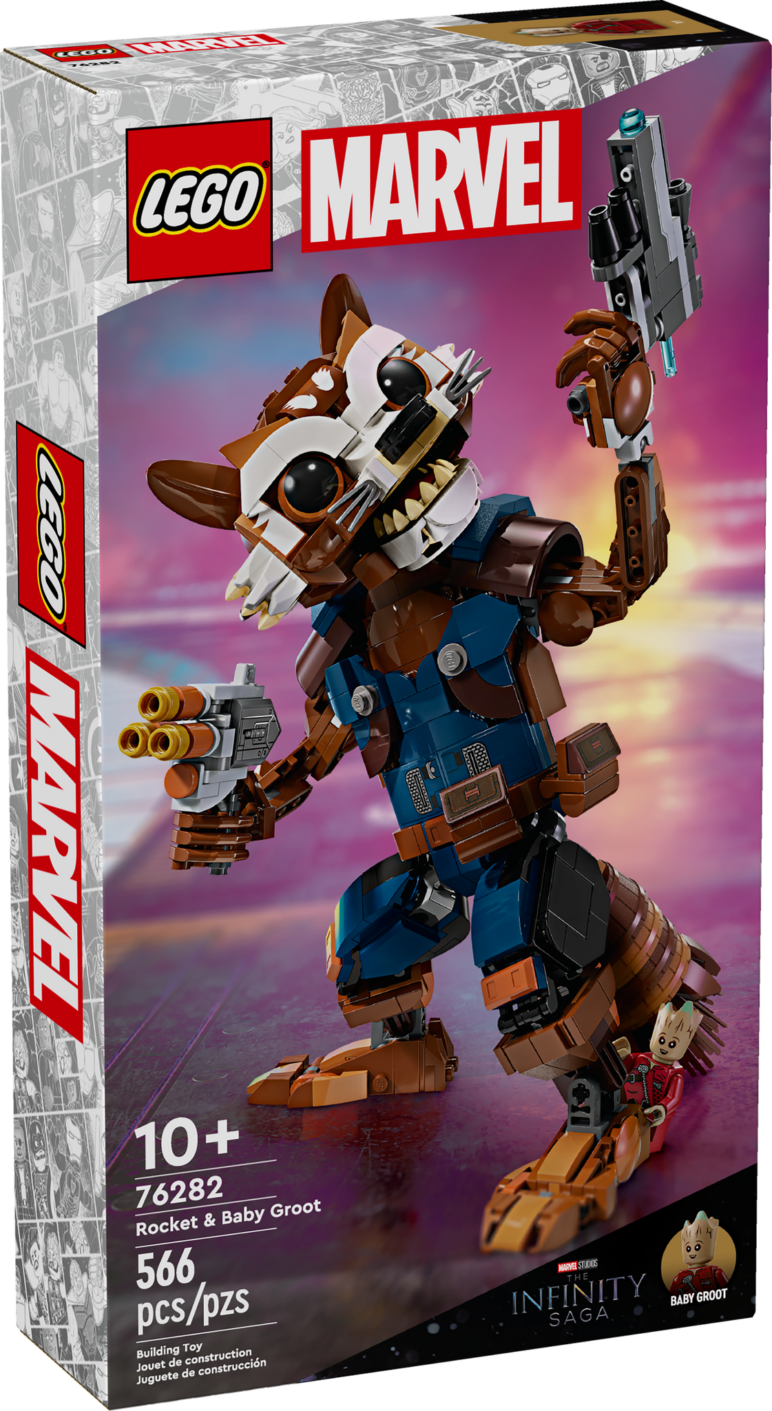 76282 Rocket & Baby Groot product image 2, provided for visual reference and product detail review