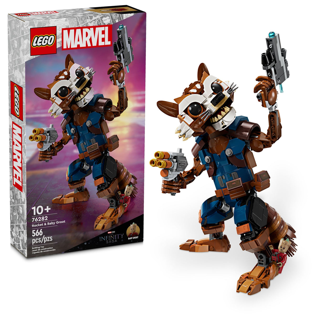 76282 Rocket & Baby Groot product image 1, provided for visual reference and product detail review