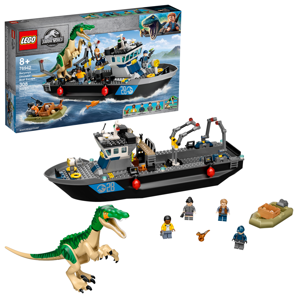 76942 Baryonyx Dinosaur Boat Escape product image 1, provided for visual reference and product detail review