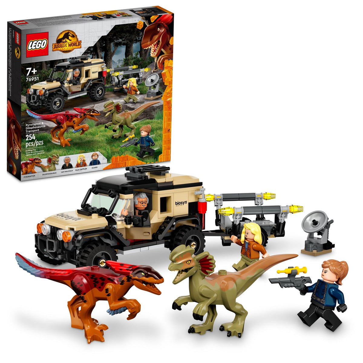 76951 Pyroraptor & Dilophosaurus Transport* product image 1, provided for visual reference and product detail review