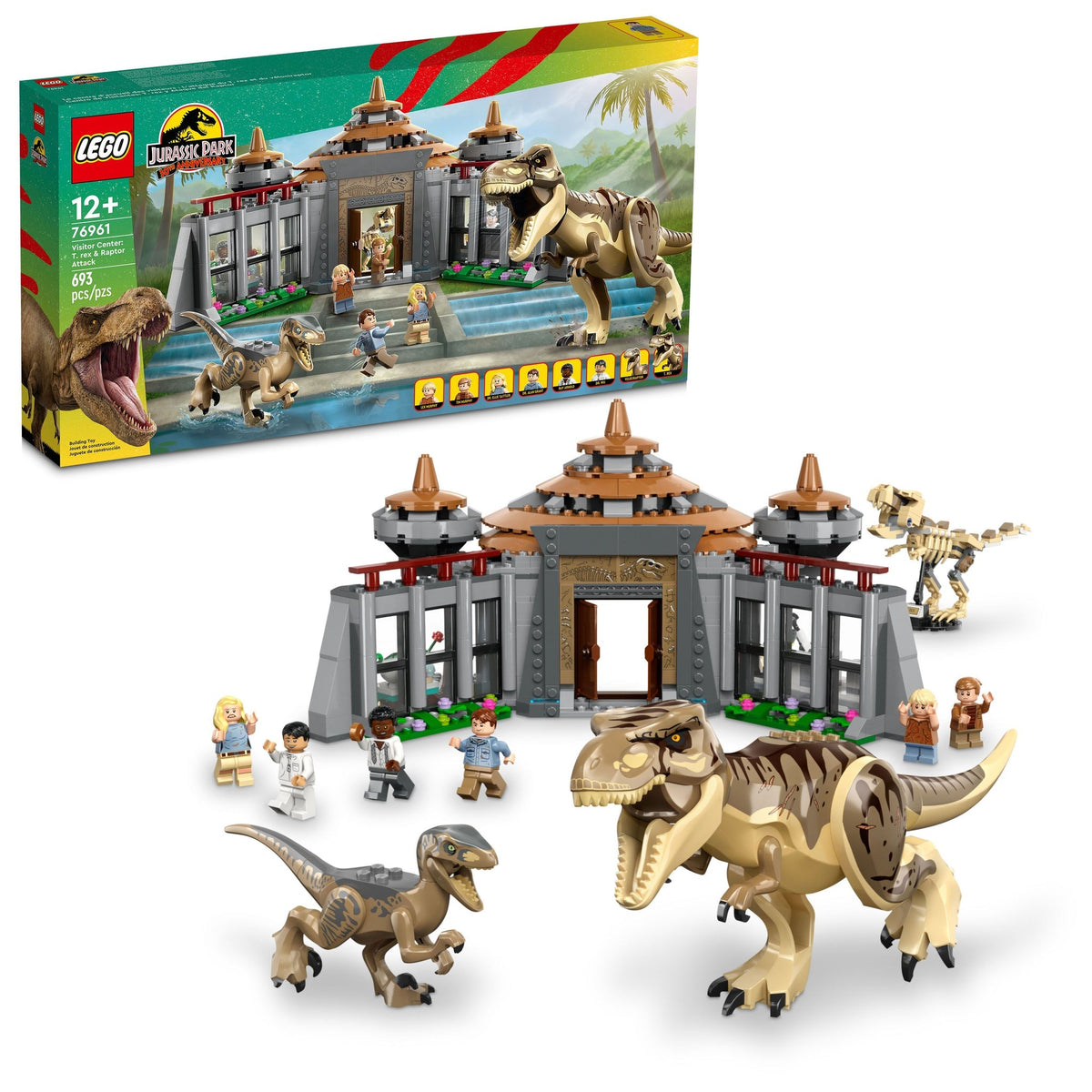 76961 Visitor Center: T. rex & Raptor Attack product image 3, provided for visual reference and product detail review