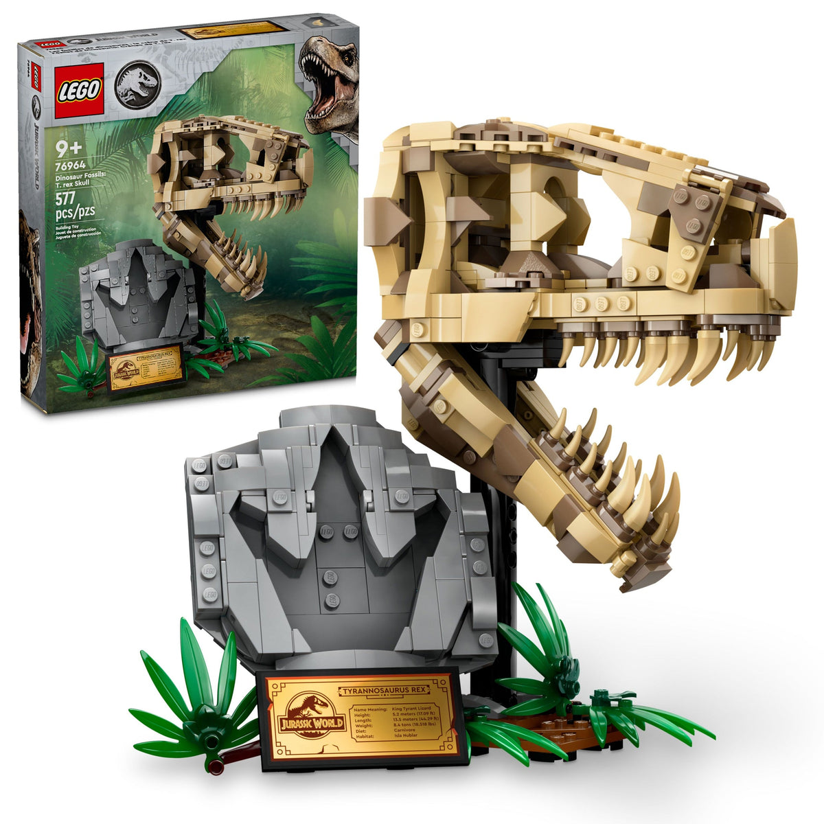 76964 Dinosaur Fossils: T. rex Skull product image 1, provided for visual reference and product detail review