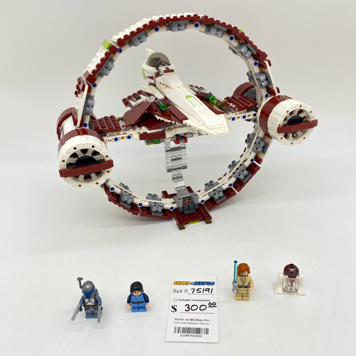 75191 Jedi Starfighter with Hyperdrive (U) product image 1, provided for visual reference and product detail review