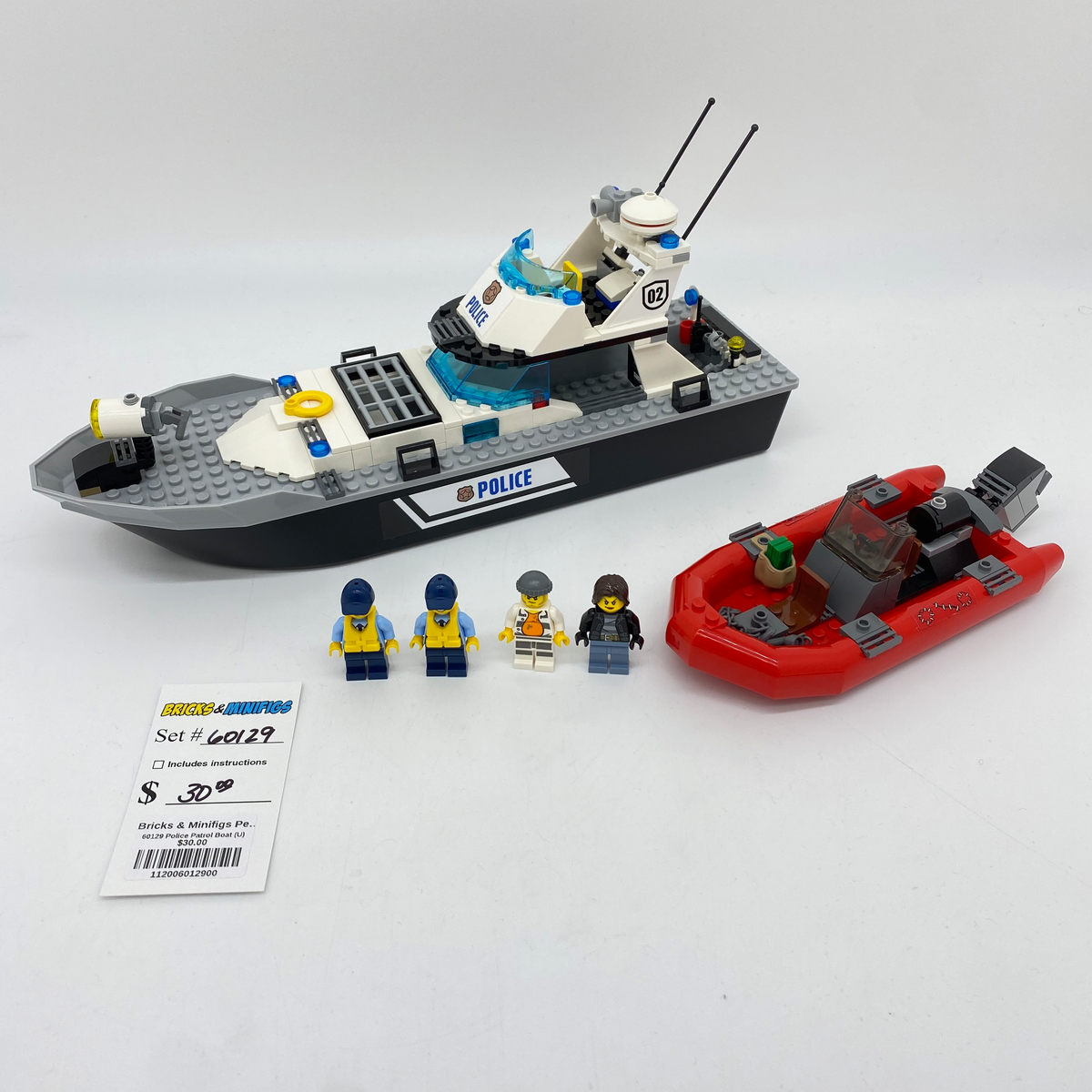60129 Police Patrol Boat (U) product image 1, provided for visual reference and product detail review